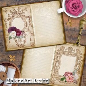 Digital Cards Printables, Vintage, Papers For Crafts, Cards, Scrapbook, Greeting Cards, Junk Journal, Papers, Includes GIFT printables!