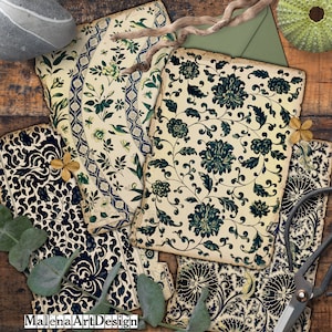 Papéis, Vintage, CARTÃO, Cartões Digitais Imprimíveis, Papéis para Artesanato, Scrapbook, Junk Journal