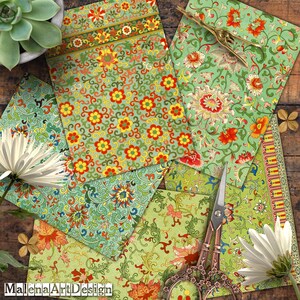 Old Pinned Paper, Vintage, CARD, Digital Cards Printables, Papers For Crafts, Scrapbook, Junk Journal,