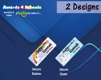 Badge personnalisé en sublimation # hello my name is... Rainbows - Unicorn Specials 2022