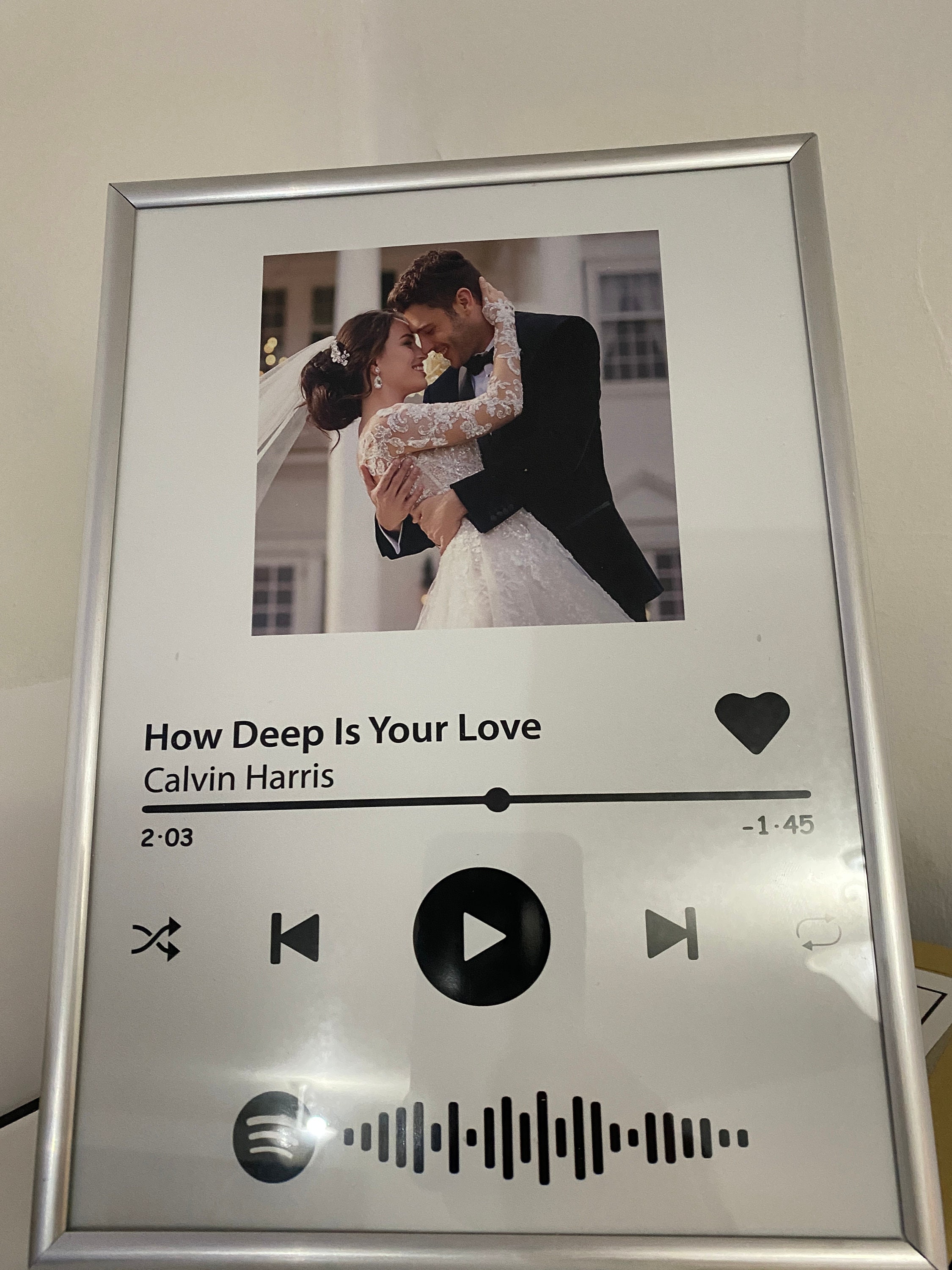 Personalised Spotify Frame Custom Photo Picture Frame Etsy