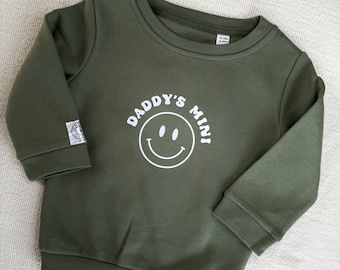 Baby Sweatshirt “CARINA” Daddy’s Mini | Gift | Birth | Father’s Day | Birthday | Father’s Day Gift | Unisex