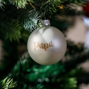 Palline per albero di Natale &quot;RUDOLPH&quot; | Personalizzabili | con nome | Mamma | Papà | Palline di vetro | Albero di Natale