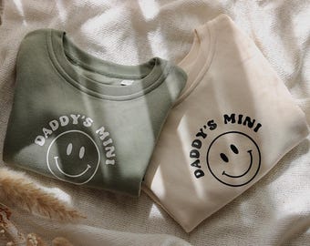 Baby Sweatshirt “CARINA” Daddy’s Mini | Gift | Birth | Father’s Day | Birthday | Father’s Day Gift | Unisex
