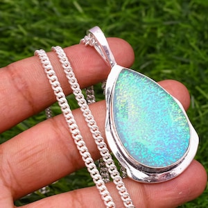 Triplet Fire Opal-hanger: handgemaakte 925 sterlingzilveren bedel