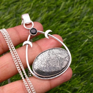 Marcasite Pendant 925 Sterling Silver Pendant Marcasite Gemstone Pendant Handmade Silver stone Jewellery Marcasite Pendant For Necklaces