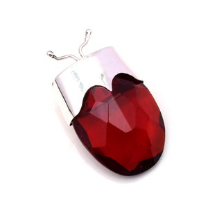 Rot Granat Insekt 925 Sterling Silber Anhänger Granat Edelstein handgemachte Silber Schmuck Granat Anhänger für Halsketten Frauen Weihnachtsgeschenk