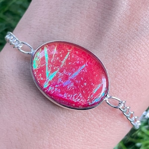 Handmade Triplet Fire Opal 925 Sterling Silver Bracelet Triplet Fire Opal Gemstone Bracelet Opal Silver Jewelry For Gift Bracelets For women