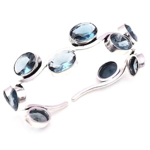 Alexandriet manchet 925 sterlingzilveren armband alexandriet edelsteen armband handgemaakte alexandriet zilveren sieraden armbanden voor vrouwen