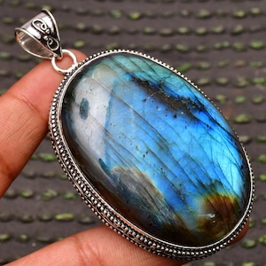Labradorite Pendant 925 Sterling Silver Pendant Labradorite Gemstone Handmade Silver Gemstone Jewelry Labradorite Pendant For Necklace Women