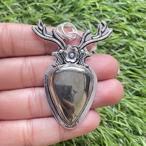Golden Pyrite Gemstone Pendant 925 Sterling Silver Pendant Golden Pyrite Gemstone Pendant Handmade Silver Pendant For Necklaces Women