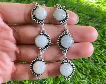Moonstone Earrings Moonstone 925 Sterling Silver Gemstone Earrings Handmade Earring Moonstone Earrings For Women Moonstone Silver Jewelry