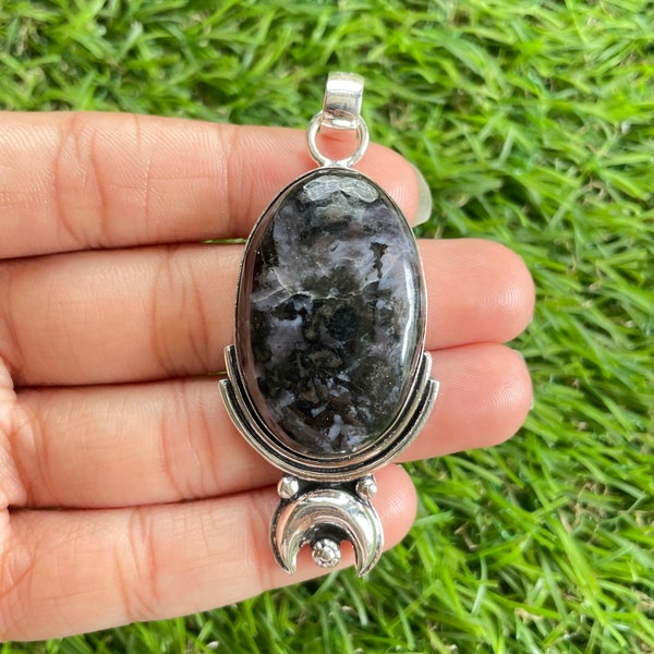 Mystic Merlinite Pendant 925 Sterling Silver Pendant Mystic Merlinite Gemstone Pendant Handmade Silver Gemstone Jewelry Pendant For Necklcae