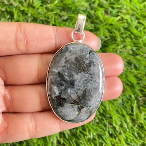 larvikite 925 Sterling Silver Pendant larvikite Gemstone Handmade Silver Jewelry larvikite Pendant For Necklaces Spiritual Growth Pendant
