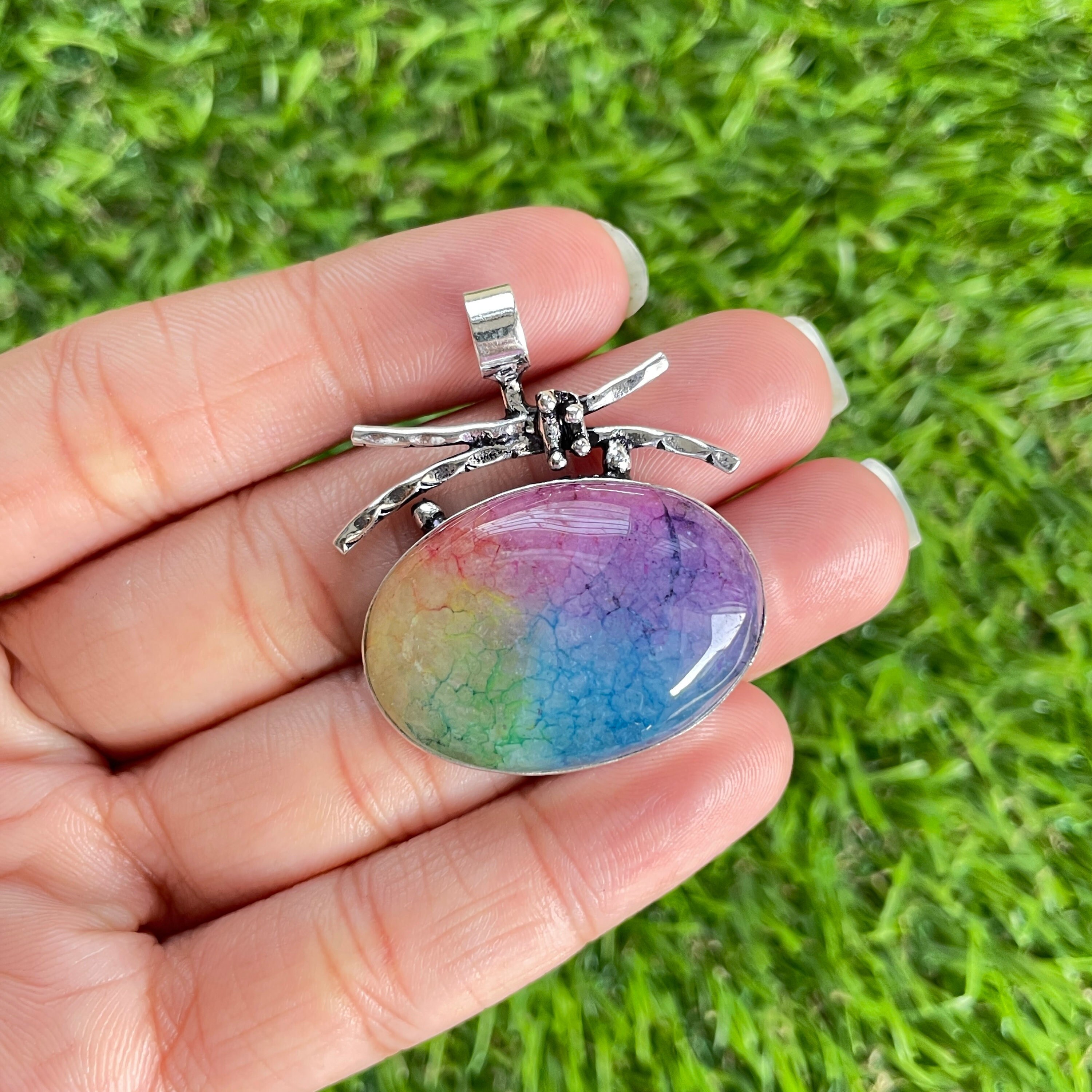 Collier en argent 925 avec quartz hématoïde