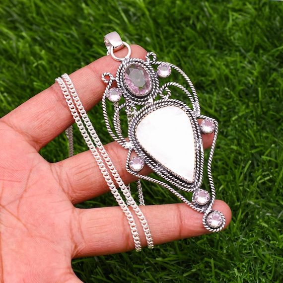 Sterling Silver Pearl & Gemstone Pendants Sterling Silver Pearl & Gemstone Pendants