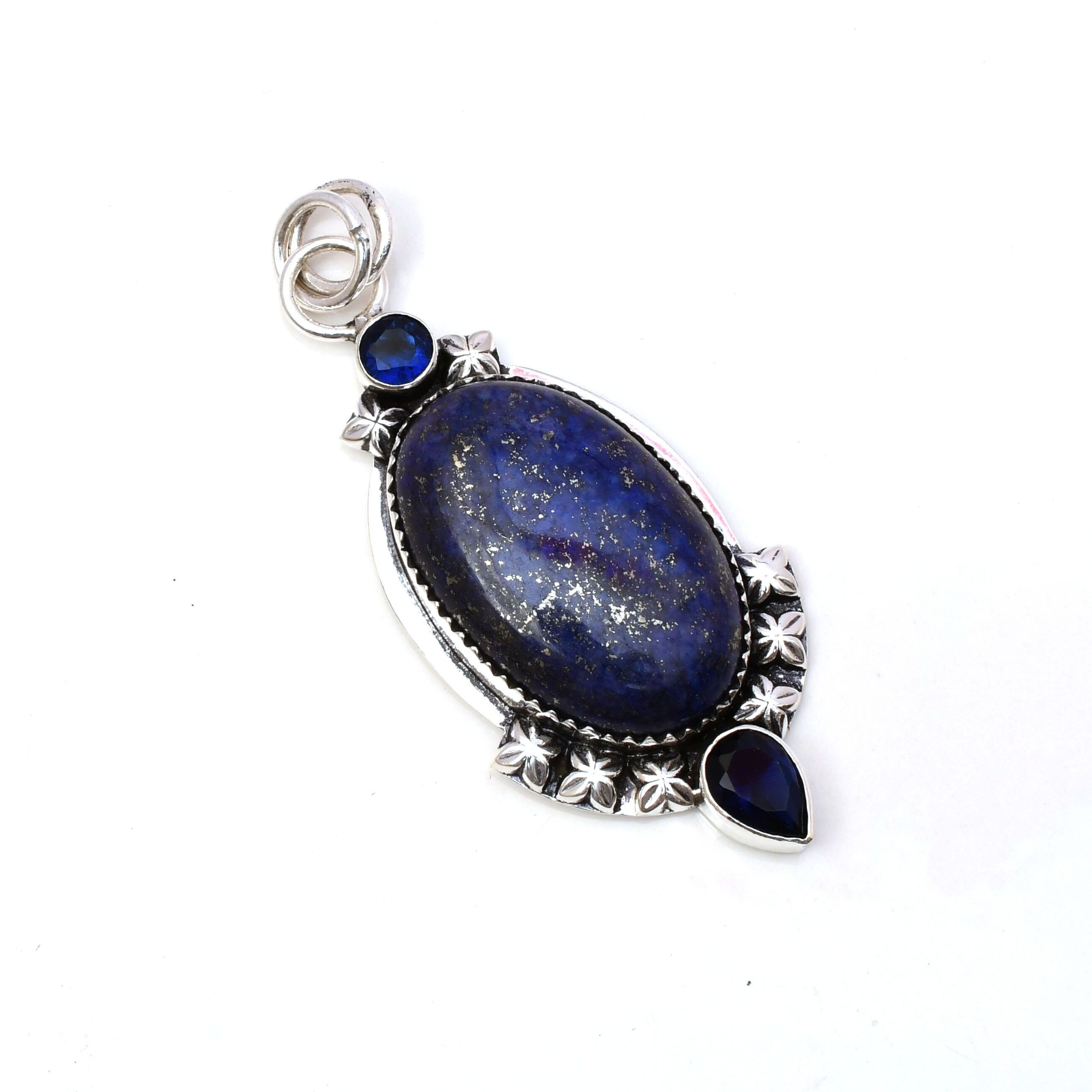 m*o様 ODELE lapis+ Lapis Lazuli Pendant 925 Sterling Silver Pendant Lapis
