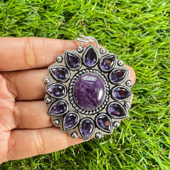 Amethyst 2024 pendant etsy