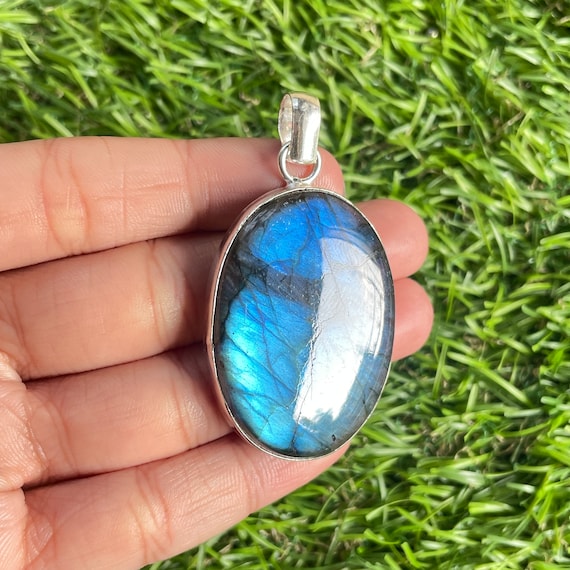ネックレス・ペンダント MINI ETERNAL BLUE LABRADORITE SILVER NECKLACE MINI ETERNAL BLUE LABRADORITE SILVER NECKLACE