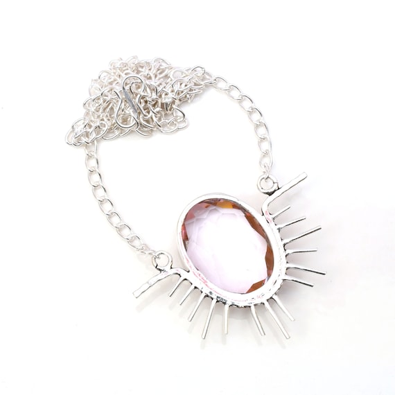 ELSEDES 1 Pezzo Moda E Sofisticato Collana Pendente In Pietre Preziose - Foto 4