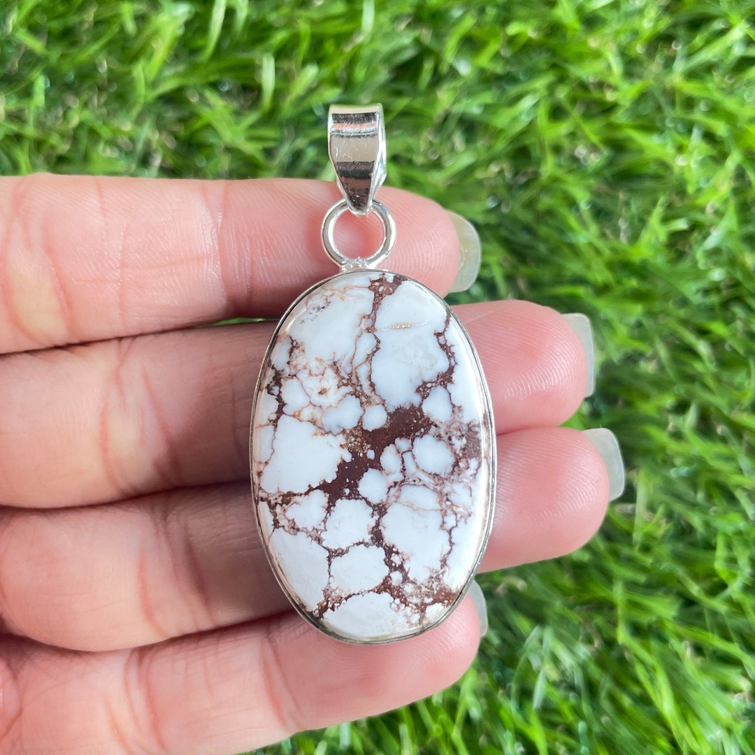 Handmade Wild Horse Gemstone Pendant: 925 Sterling Silver Necklace - Etsy