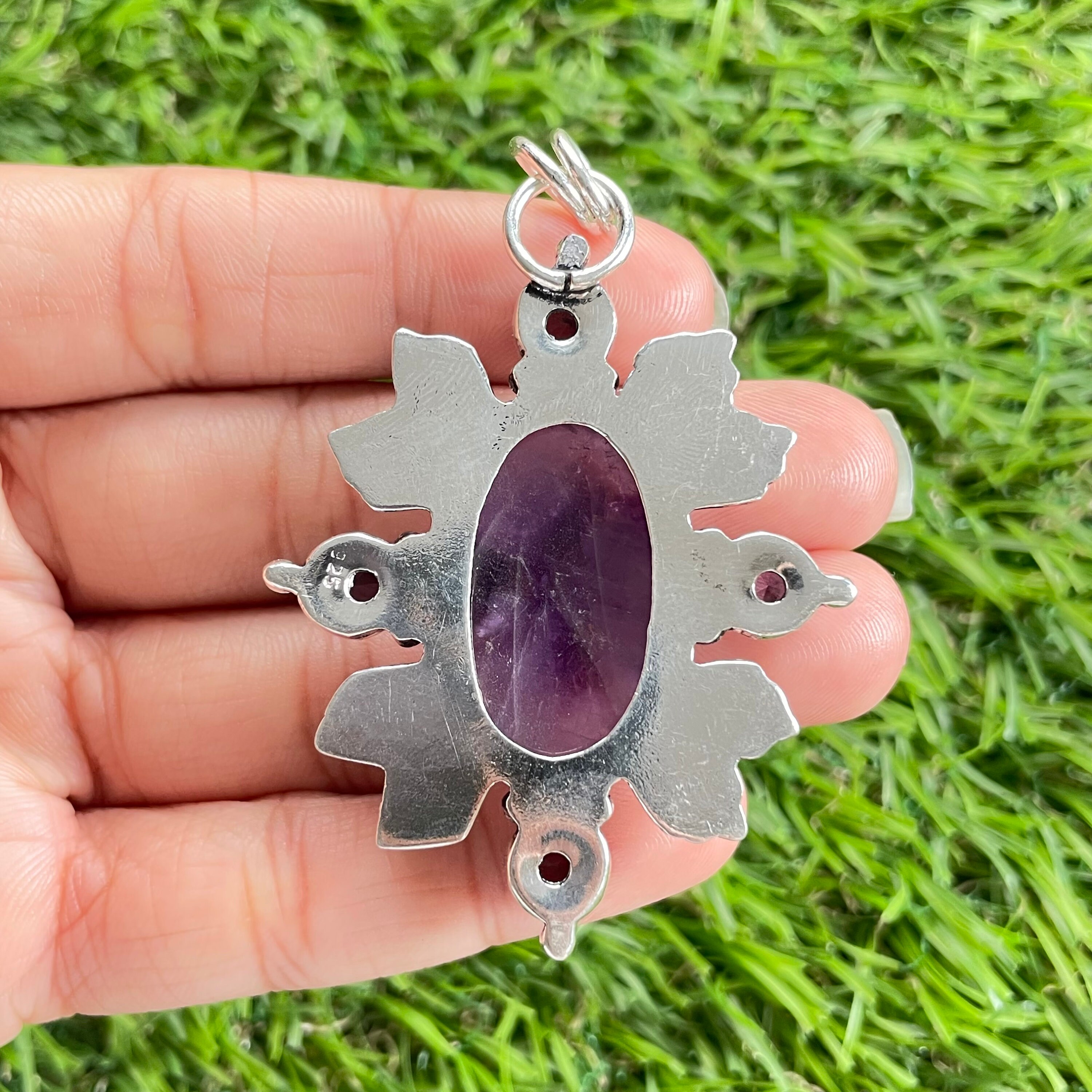 Amethyst 925 Sterling Silver Pendant Jewelry Amethyst