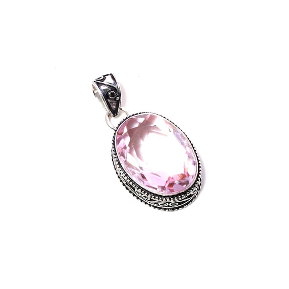 Kaufe Rosa Kunzit Edelstein Handgefertigter Schmuckring Aus 925er Sterlingsilber Für Sie Zum