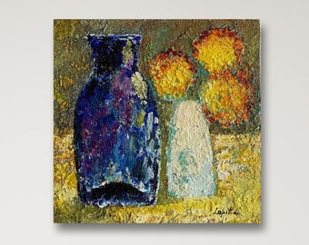 印象派風の静物画(花)、オレンジ、12インチ×12インチ - Etsy 日本 印象派風の静物画(花)、オレンジ、12インチ×12インチ - Etsy 日本