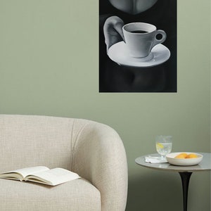 SEXY WOMEN Painting-nude Women With Coffee Artwork- Sexy Boobs Painting