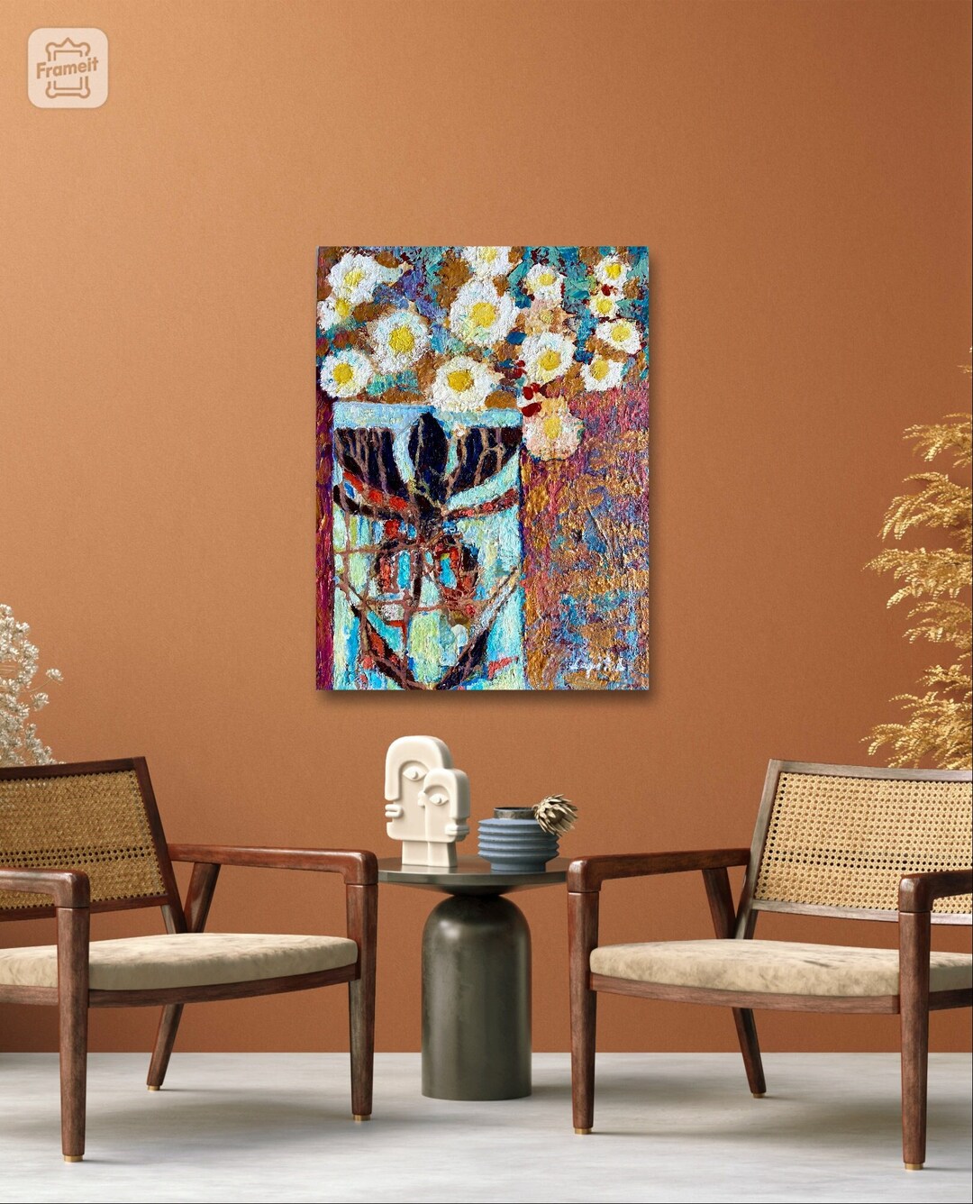 Impasto Oil Painting, Abstract Floral Still Life, Original Art - Etsy