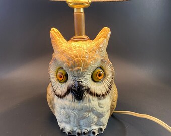 Vintage Westmoreland Glass Owl Fairy Lamp - Etsy