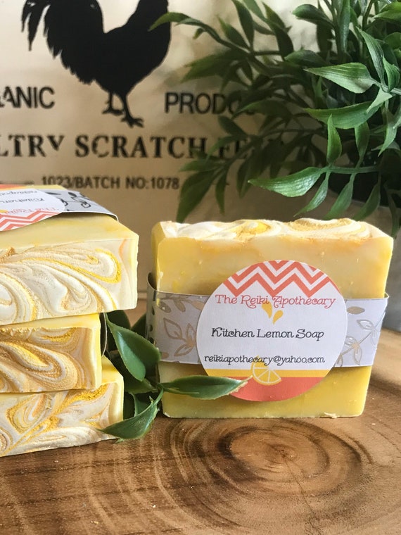 Kitchen Lemon Bar Soap Etsy