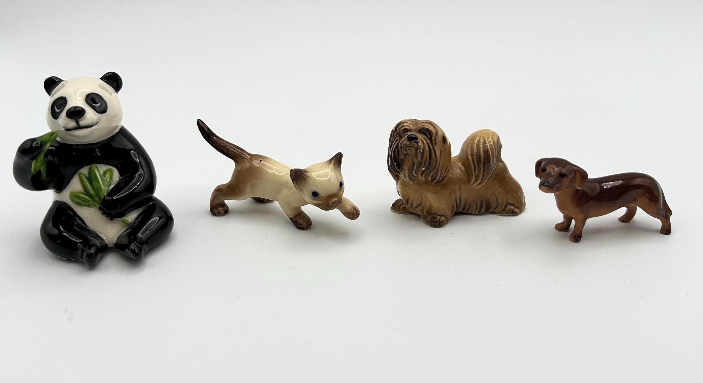 Selection of Vintage Hagen Renaker Miniature Ceramic Smalls Cats