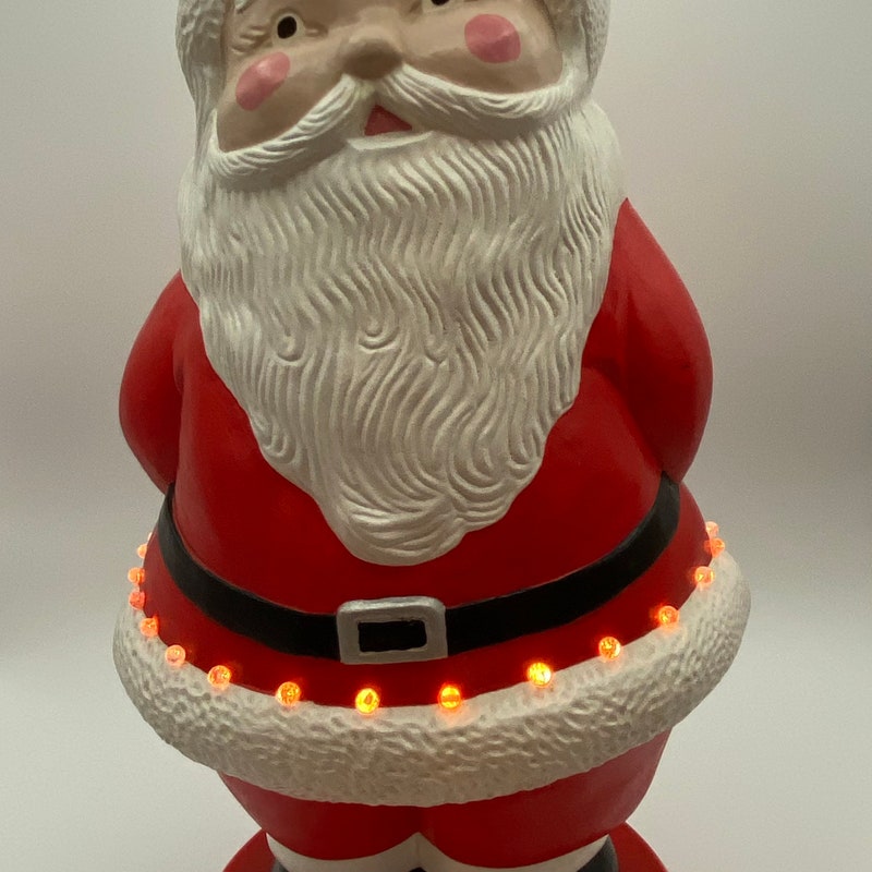 Ceramic Springtime Santa Ceramic Santa - Etsy