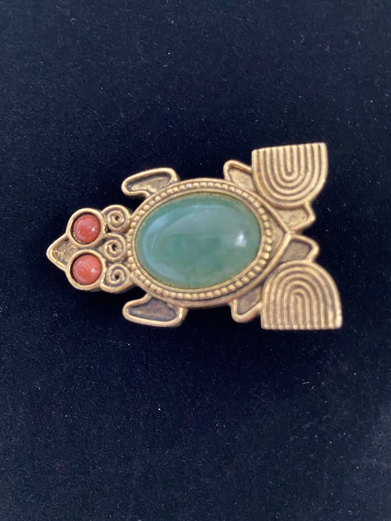 Vintage Egyptian Revival Art Deco Abstract Green a