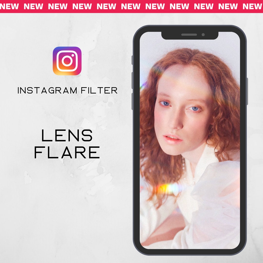 LENS FLARE IG Filter, Instagram Filters for Photo Stories & Posts, Glam