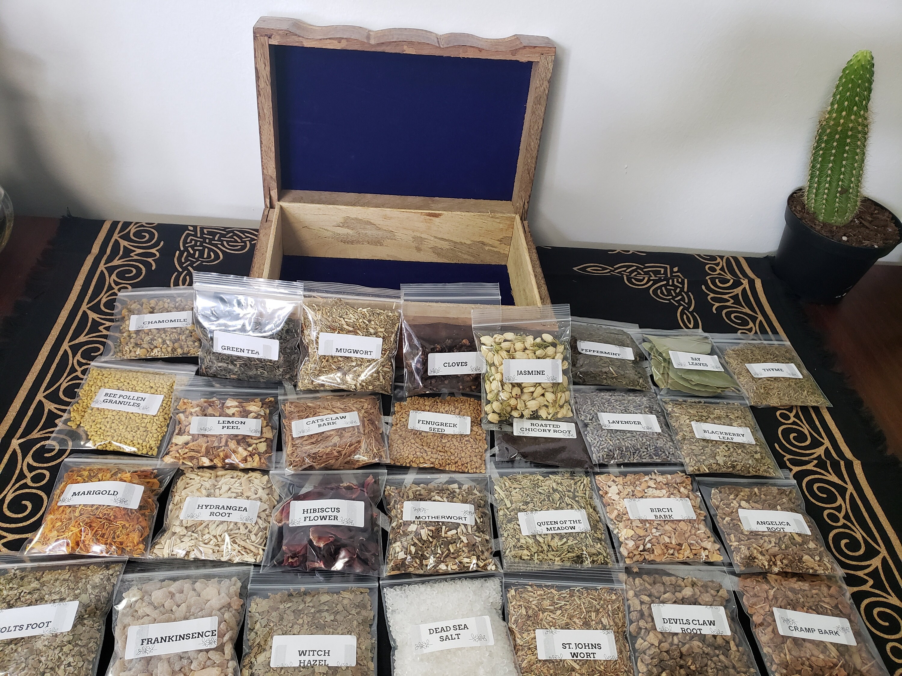 Herb Storage Box 29 Herbs Etsy