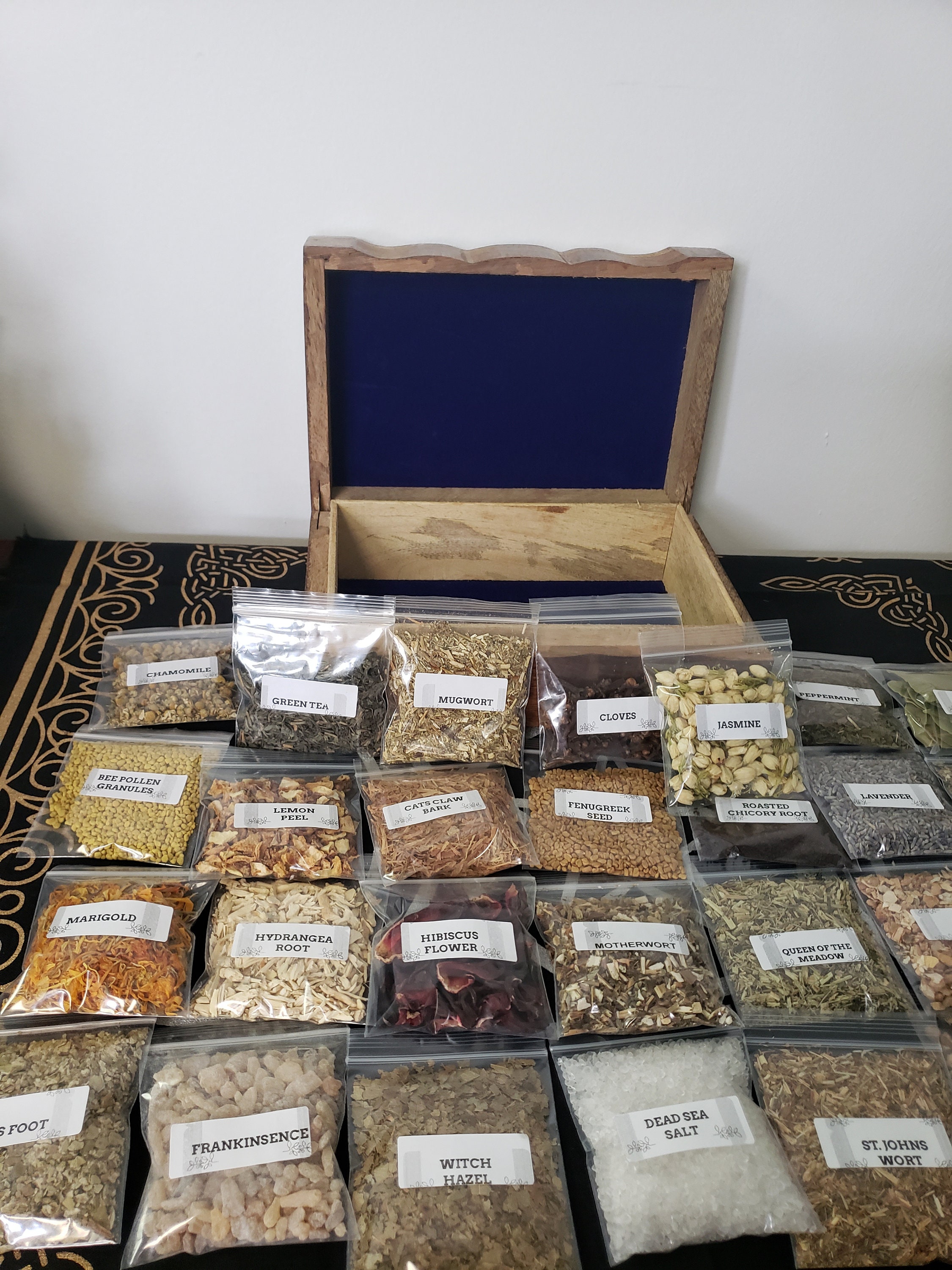 Herb Storage Box 29 Herbs Etsy