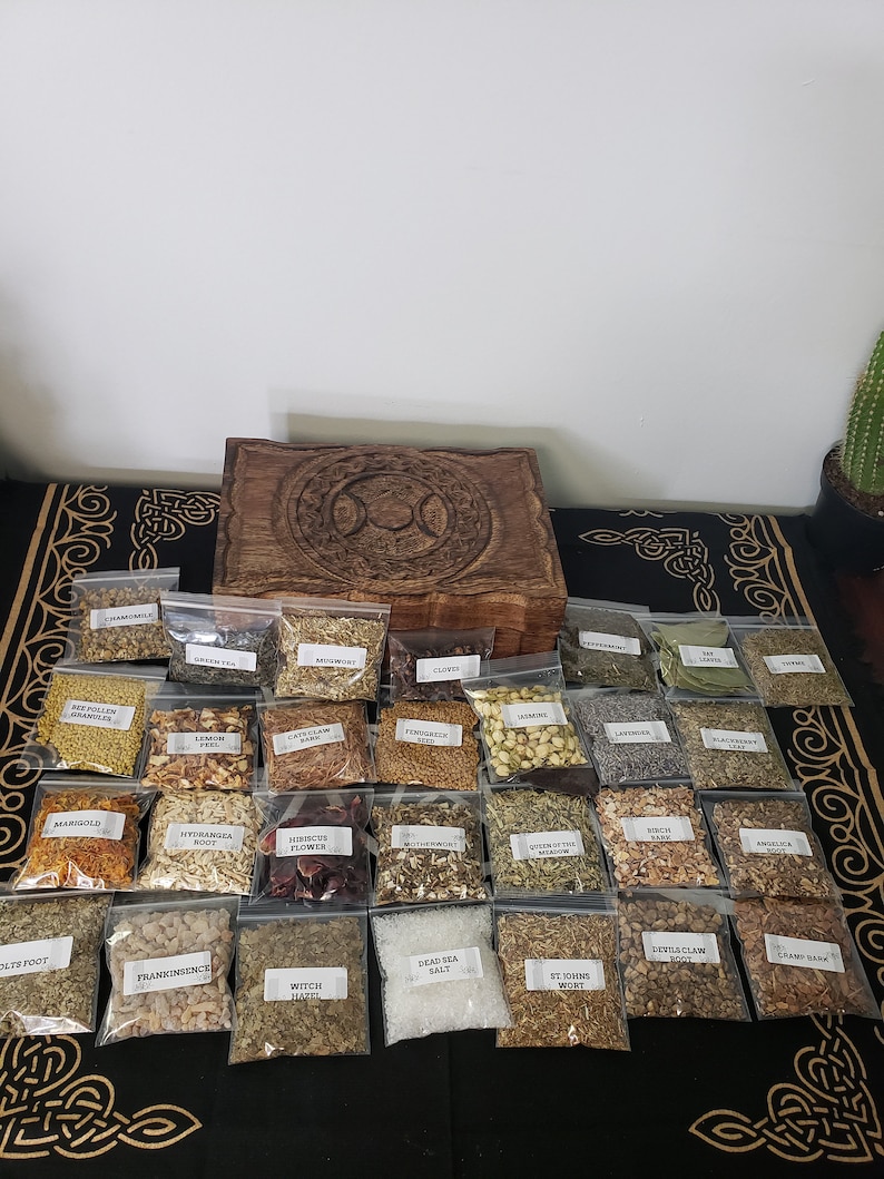 Herb Storage Box 29 Herbs Etsy
