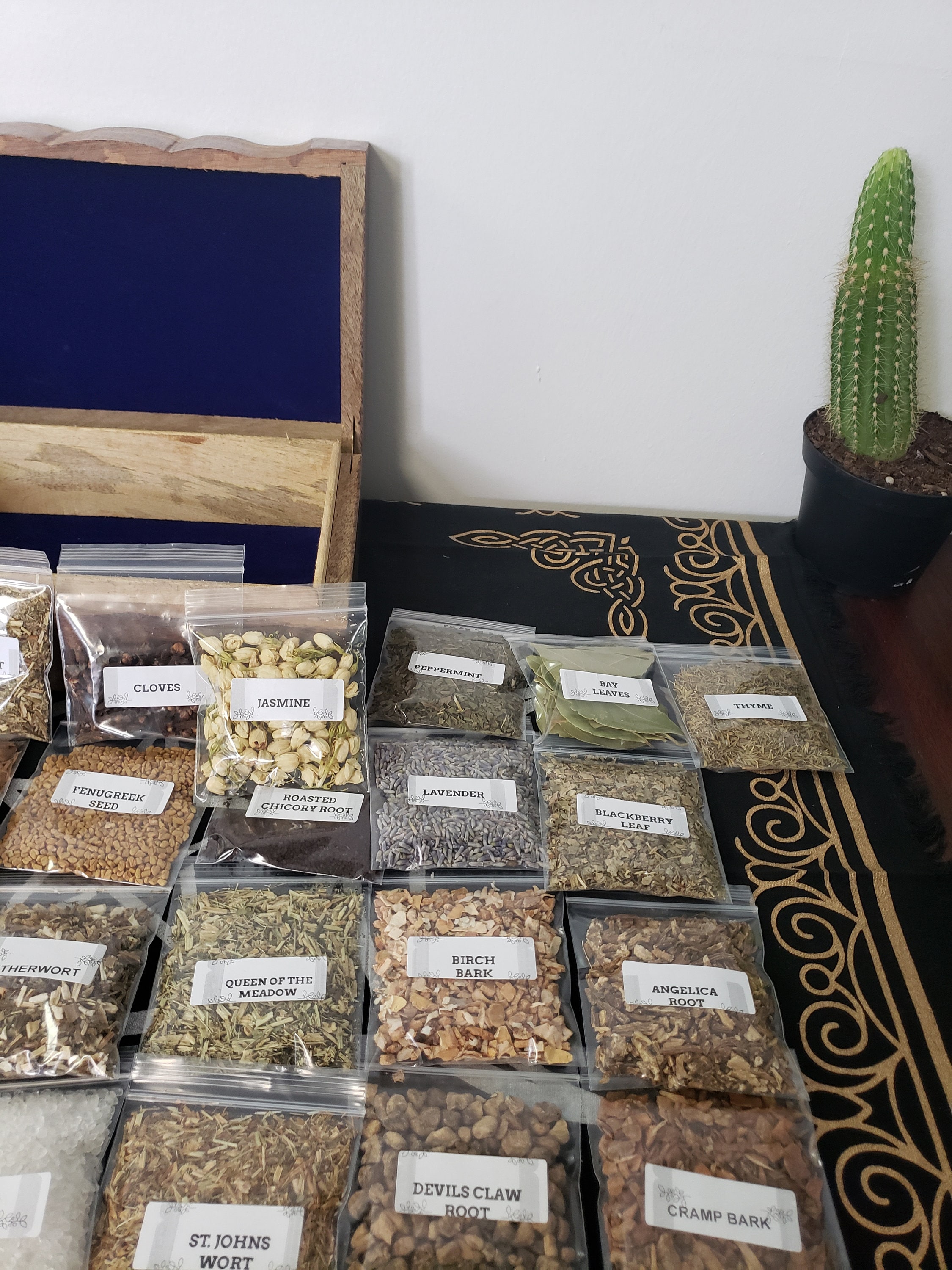 Herb Storage Box 29 Herbs Etsy