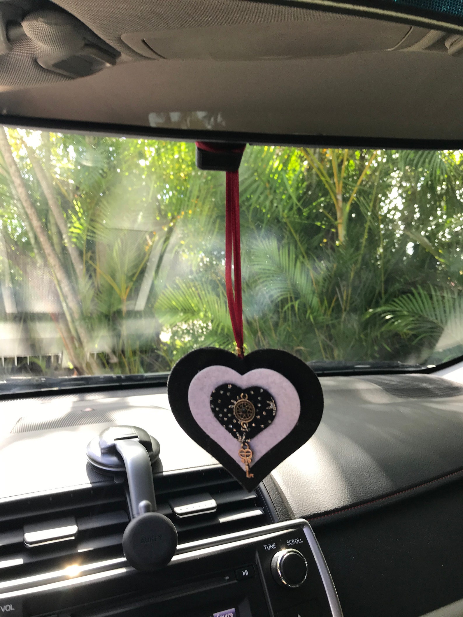Black Felt Diffuser Reusable Car Air Freshener Black Heart Etsy