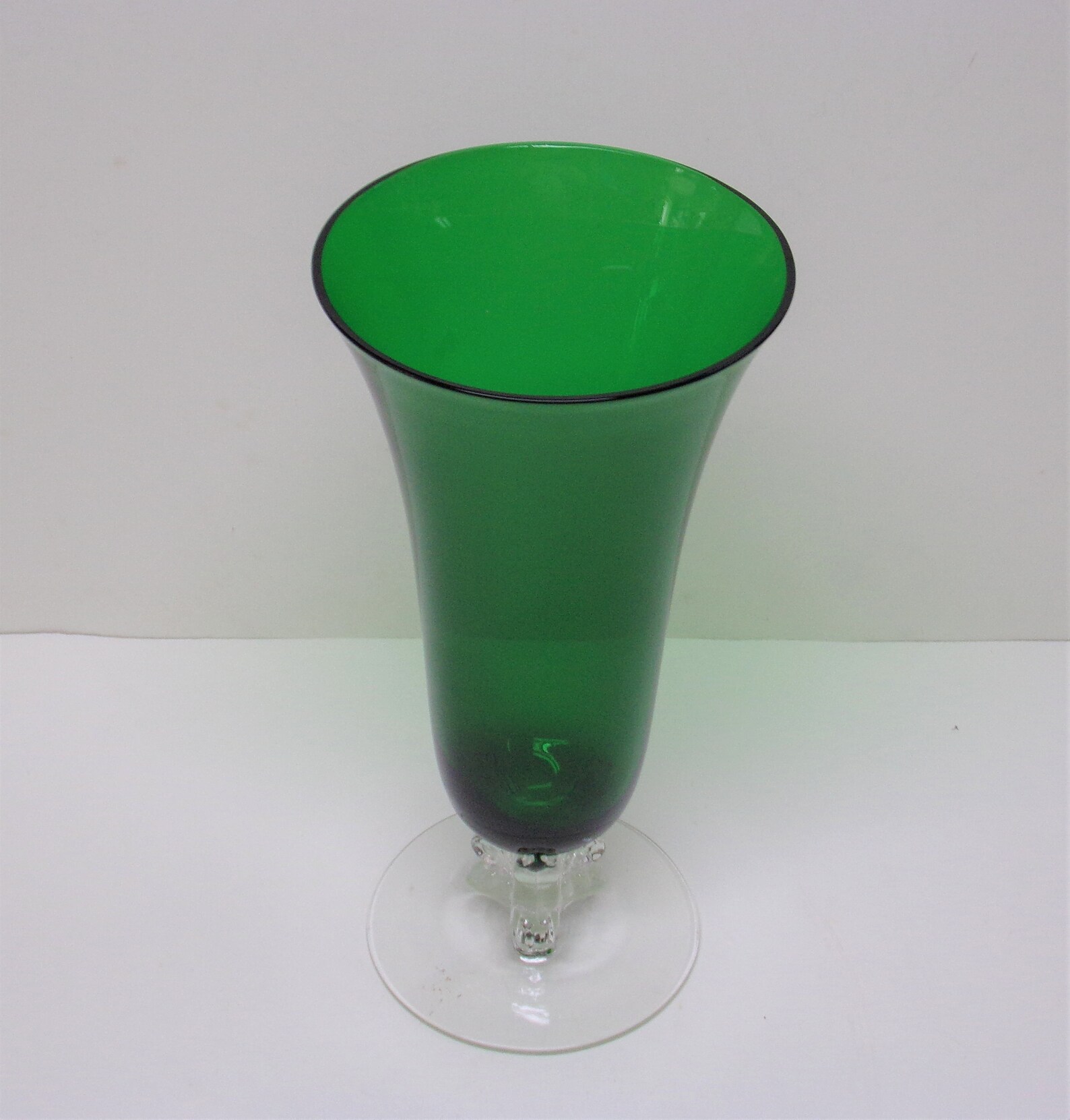 Fostoria Deco Empire Green Deco 9.5 Vase 2470 Sakier Etsy