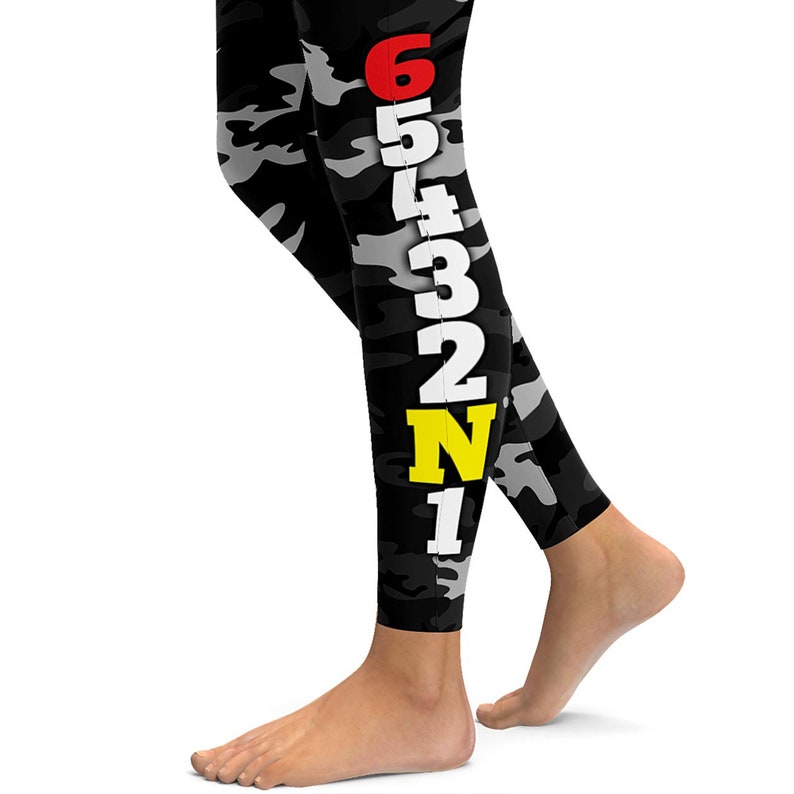1 down 5 up motorcycle Leggings yoga pants Moto Leggings Printed leggings