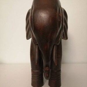 Vintage Wooden Elephant image 2