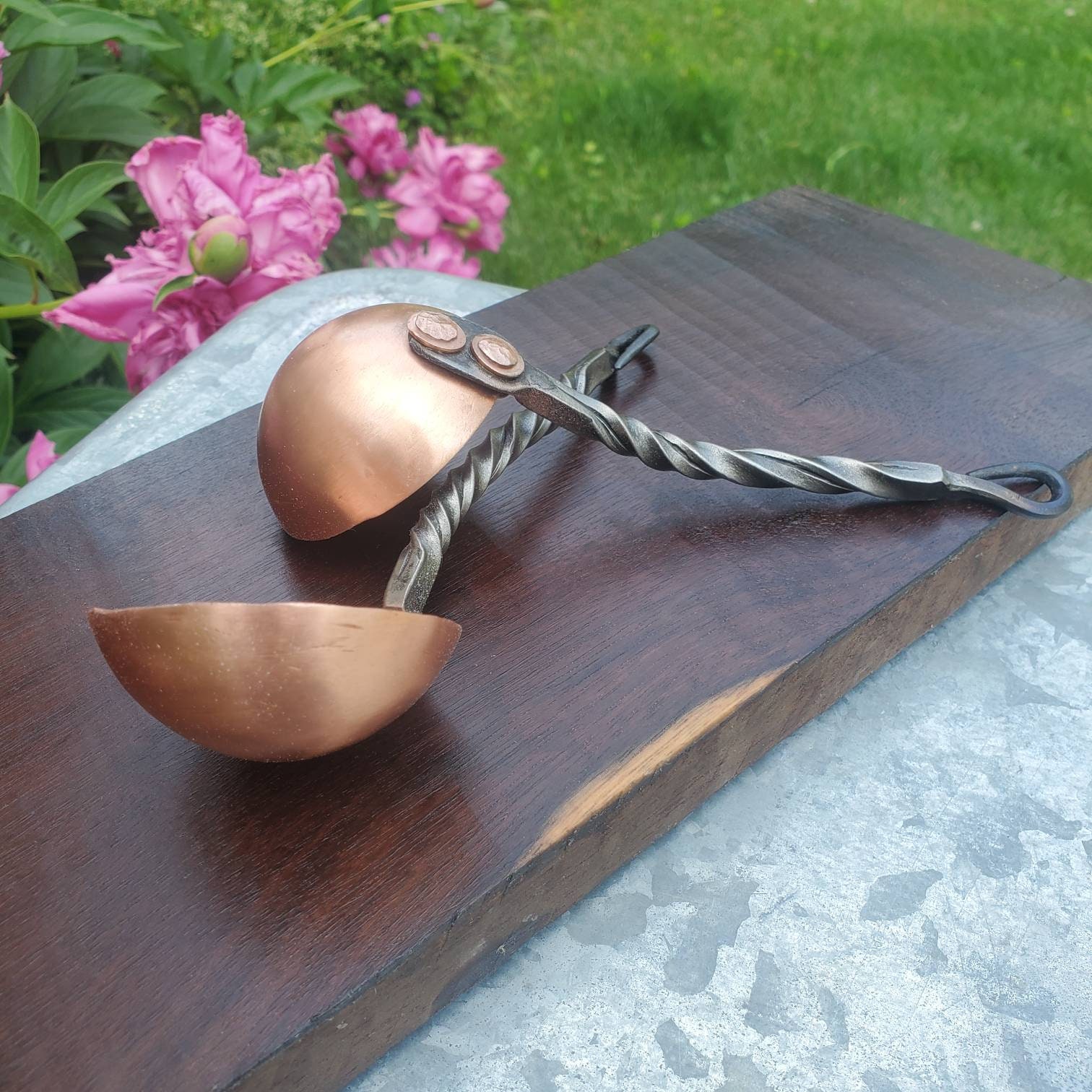 Hand Copper Coffee Scoop Etsy