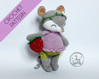 Patron au crochet PDF // Molly la souris jouet au crochet / cadeau fait main