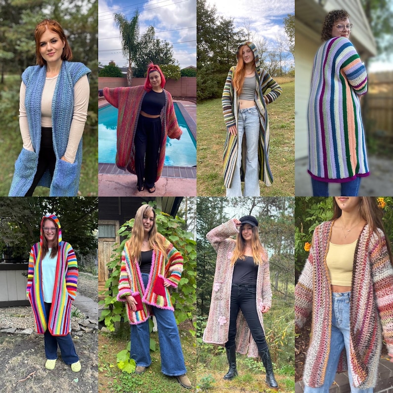 Hood Ruana Pattern Crochet Ruana Pattern: Beginner Friendly Hooded Cardigan (PDF) - Etsy