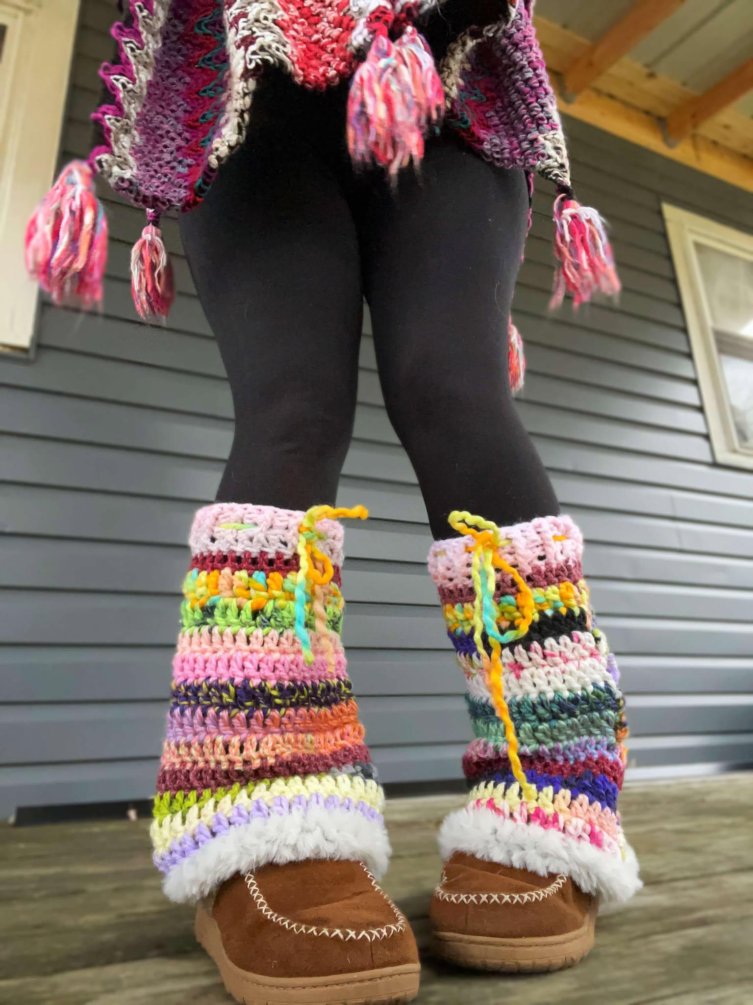 Flared Leg Warmers Pattern - Beginner Friendly Bell Boot Warmer