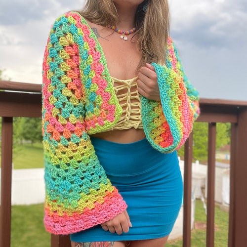 Made to Order Crochet Cropped Hexagon 