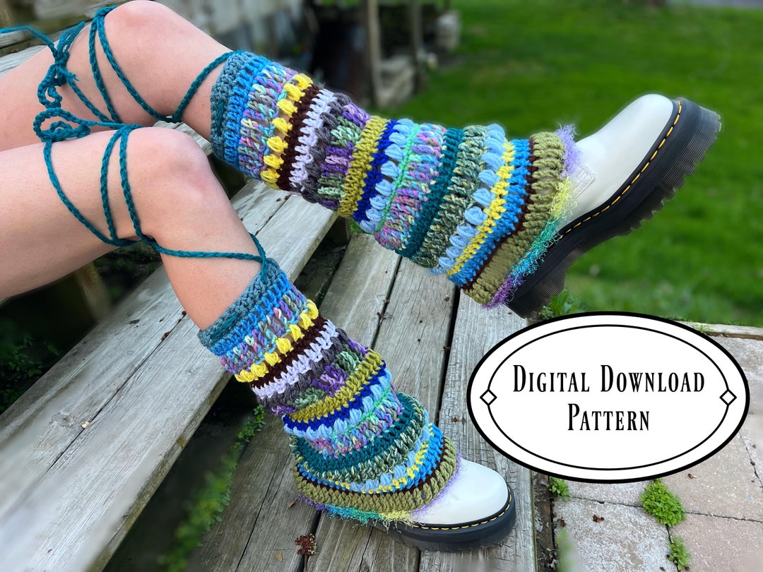 PDF Pattern Fairy Flares Leg Warmers Crochet Flared Leg Etsy